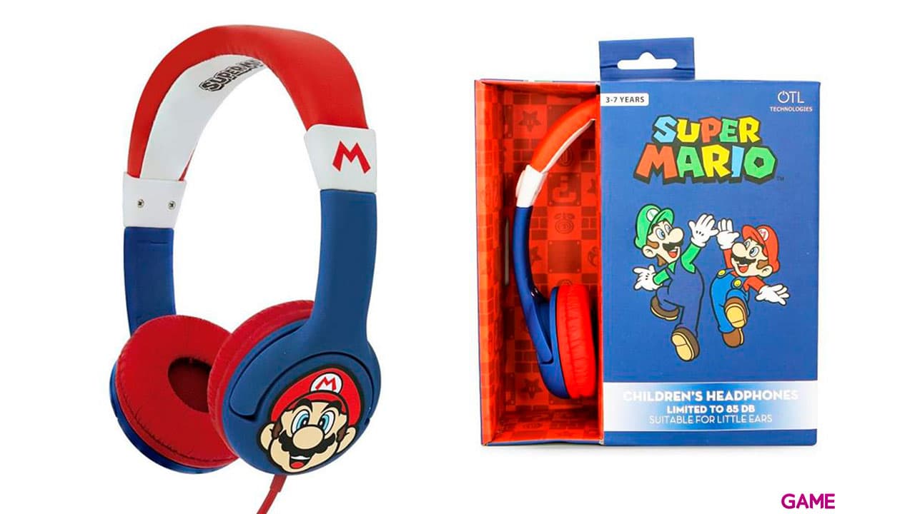 Auriculares OTL Super Mario Infantiles
