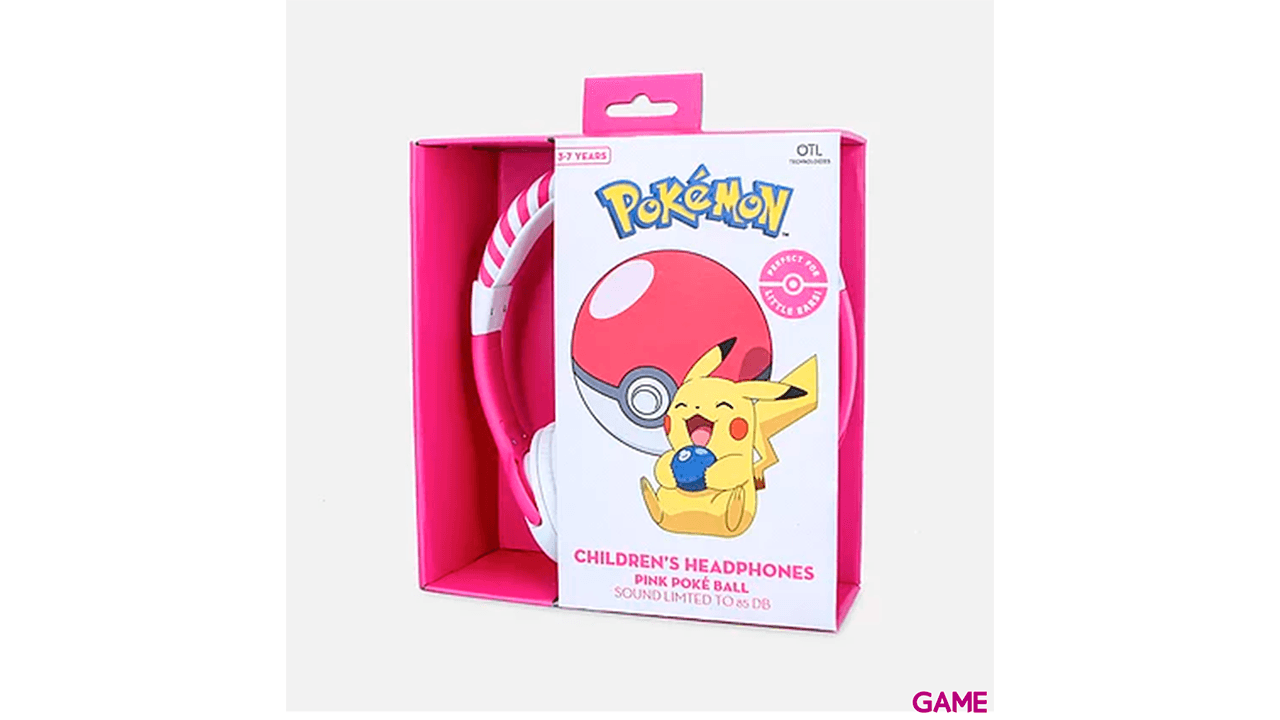 Auriculares OTL Pokémon Pokeball Rosa Infantiles