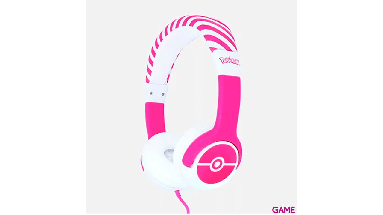 Auriculares OTL Pokémon Pokeball Rosa Infantiles