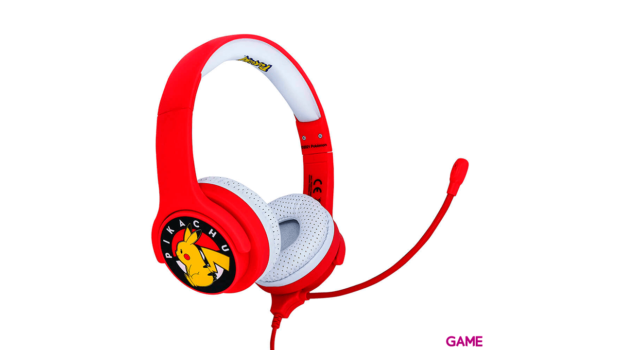 Auriculares OTL Pokemon Pikachu Rojo Interactivos