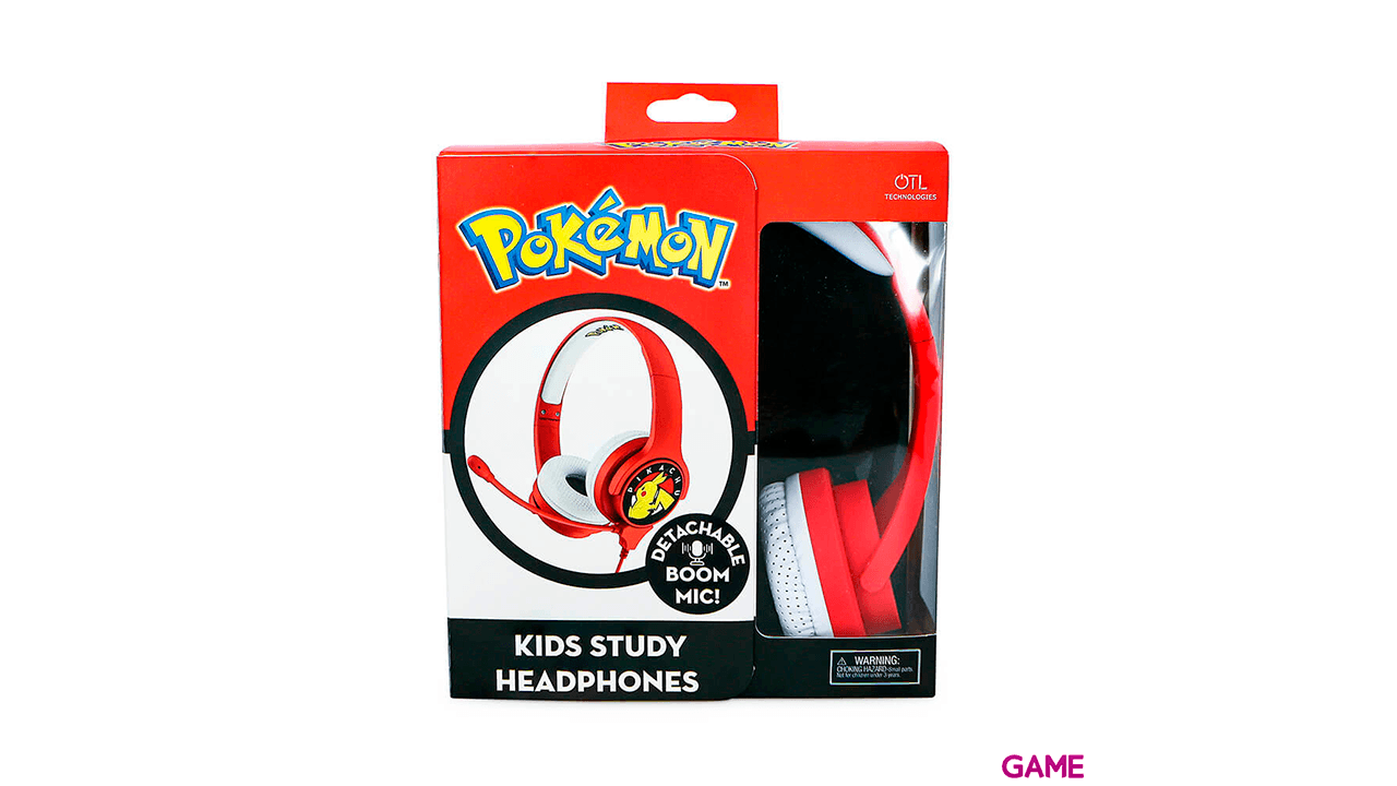 Auriculares OTL Pokemon Pikachu Rojo Interactivos