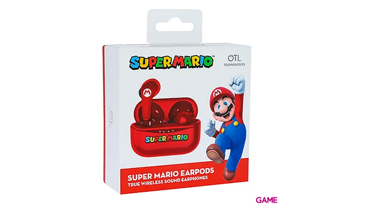 Auriculares Earpods OTL Super Mario Red