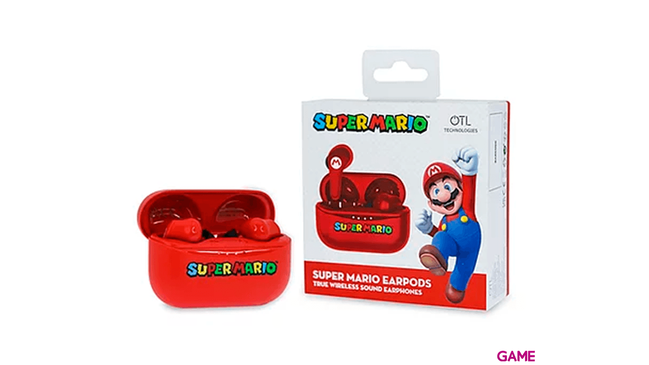 Auriculares Earpods OTL Super Mario Red
