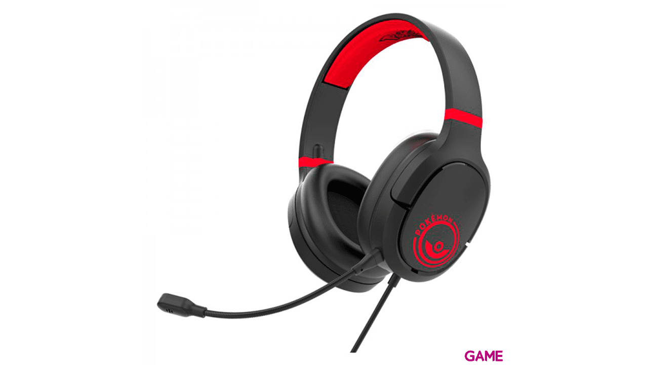 Auriculares OTL Pro G1 Pokémon Pokeball Rojo y Negro