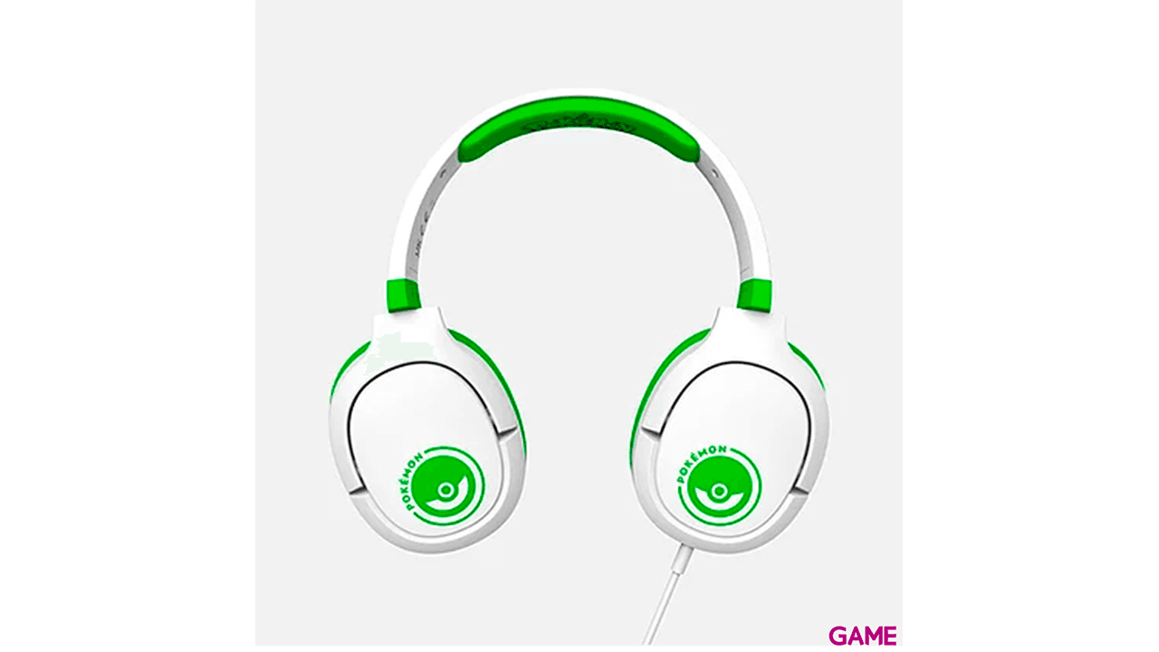 Auriculares OTL Pro G1 Pokémon Pokeball Blanco y verde