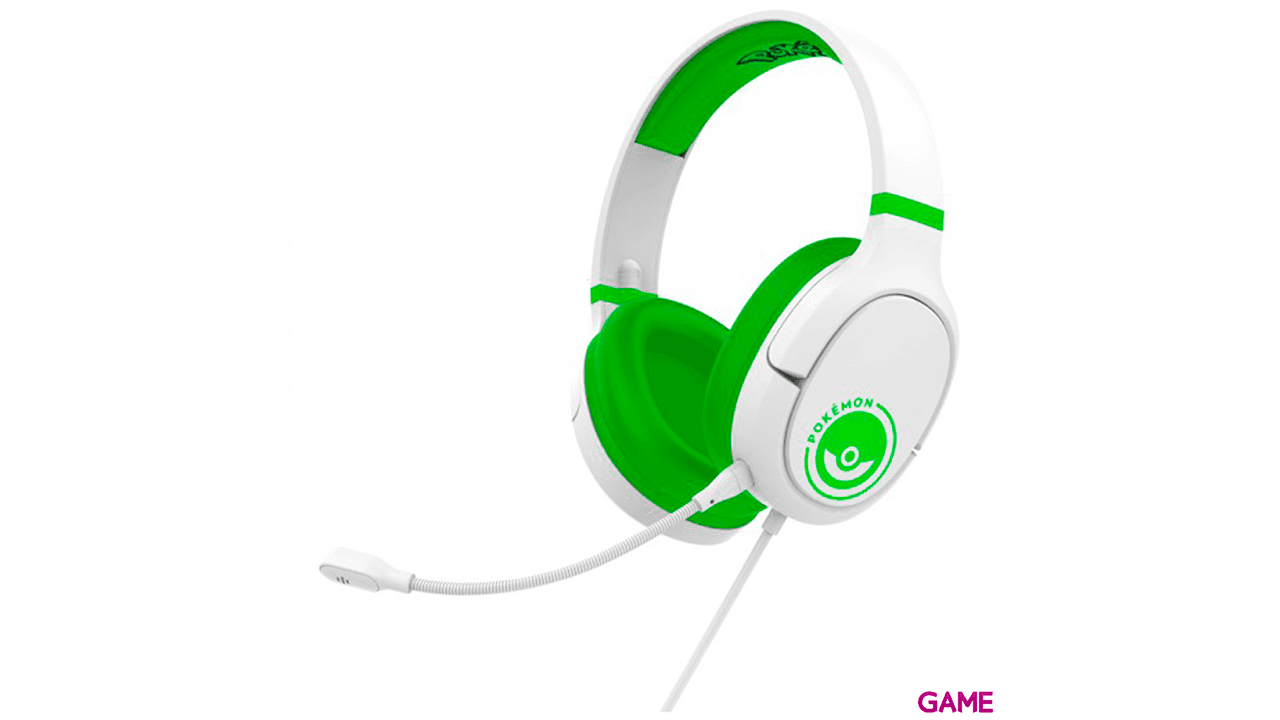Auriculares OTL Pro G1 Pokémon Pokeball Blanco y verde