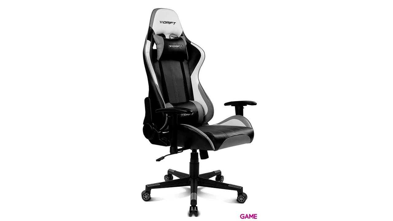 DRIFT DR175 Negro Gris Blanco - Silla Gaming