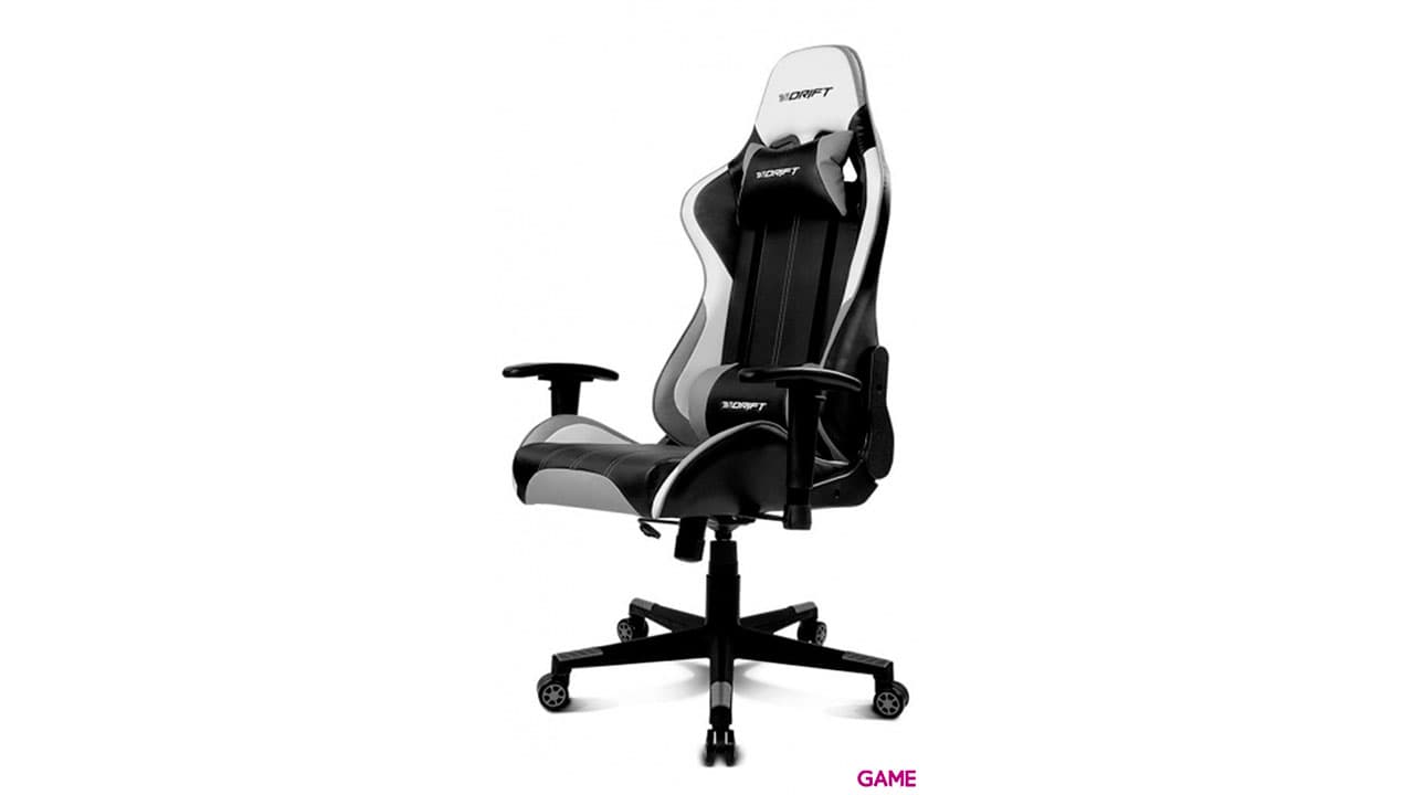 DRIFT DR175 Negro Gris Blanco - Silla Gaming