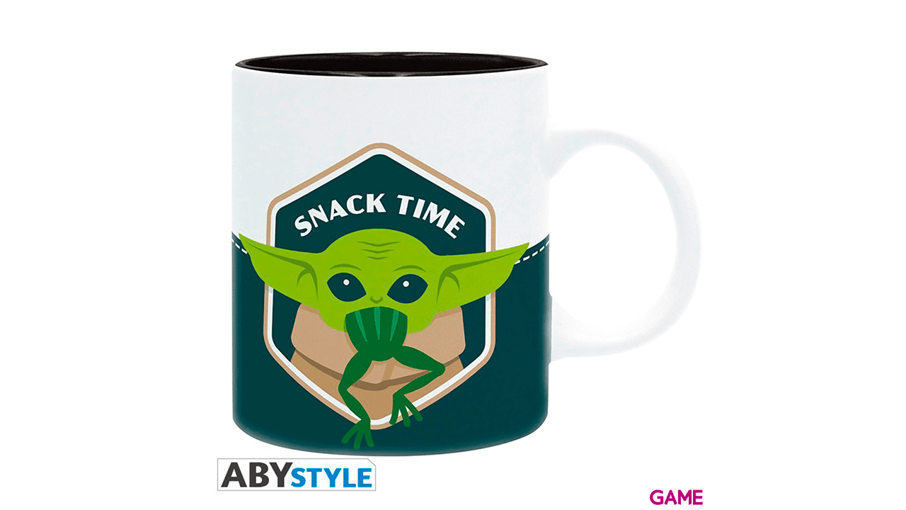Taza 320 ml Baby Yoda Comiendo Rana