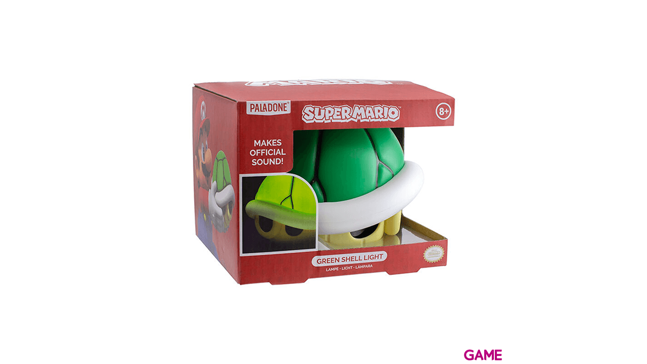 Lámpara con Sonido Super Mario Caparazón Tortuga Verde