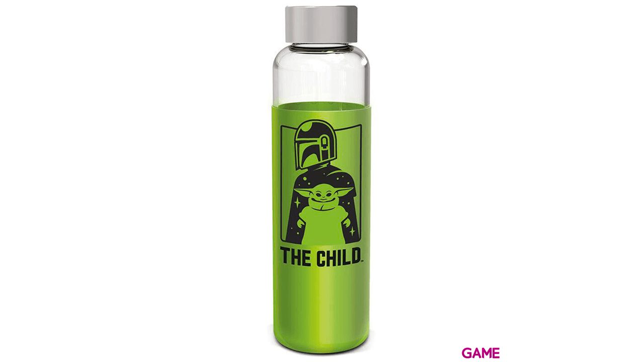 Botella de Cristal con Funda de Silicona 585 ml The Mandalorian