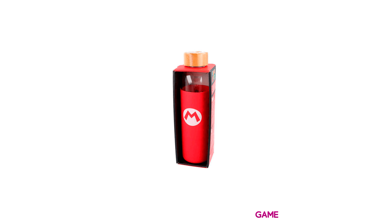 Botella Cristal Super Mario con Funda de Silicona 585ml