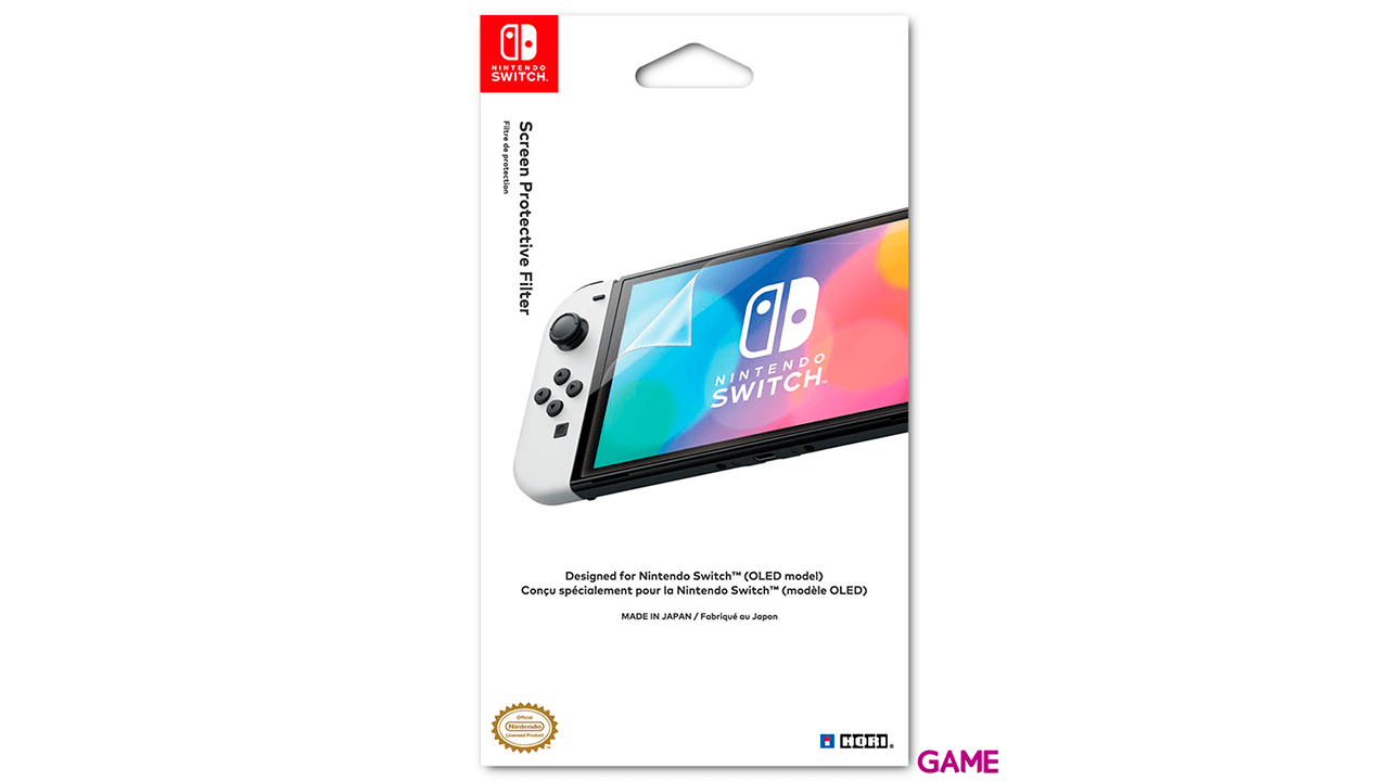 Protector de Pantalla para NSW OLED Hori -Licencia oficial-