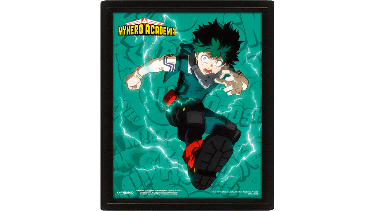 Cuadro 3D My Hero Academia: Izuku