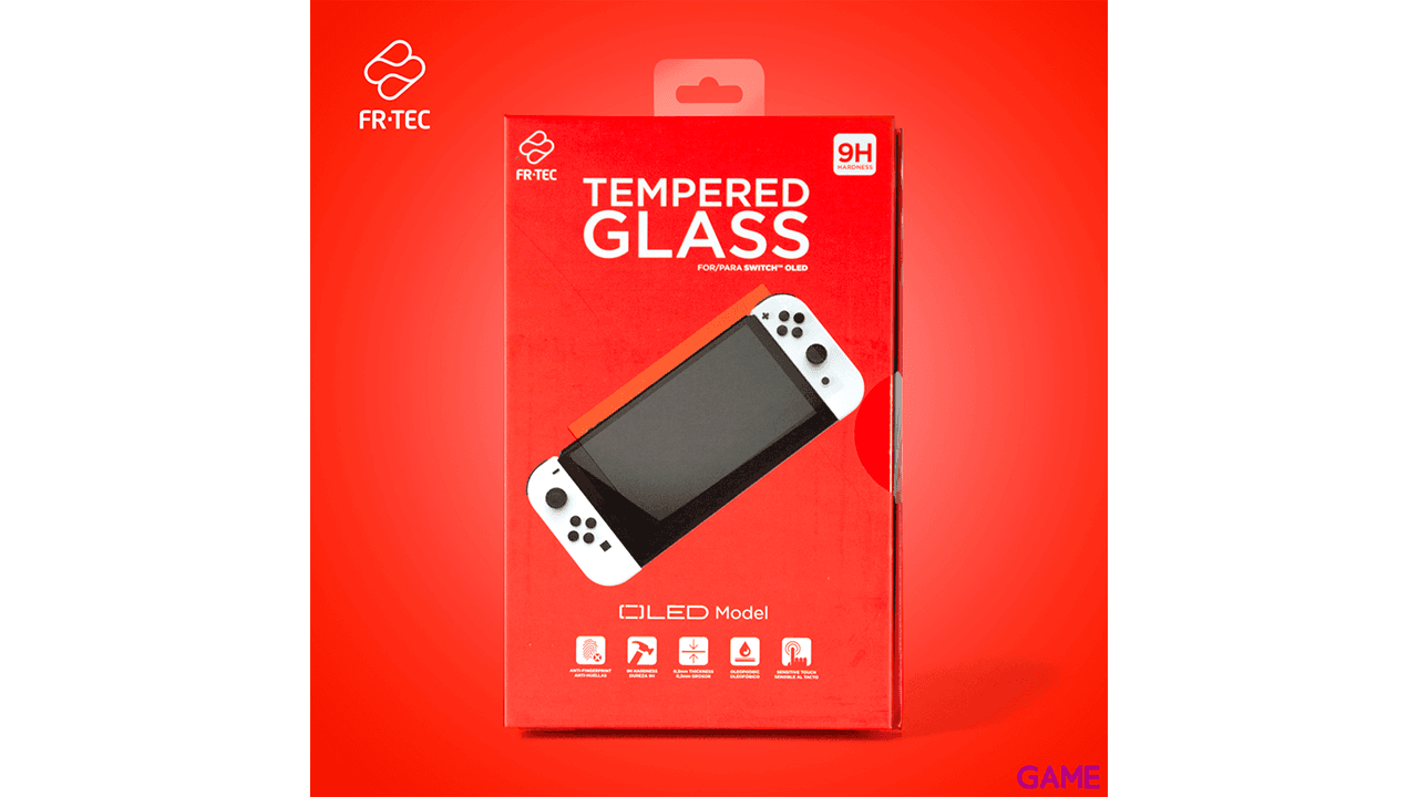 Protector de Cristal Templado para NSW OLED FR-Tec