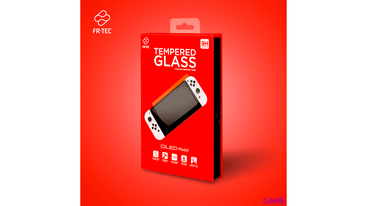 Protector de Cristal Templado para NSW OLED FR-Tec