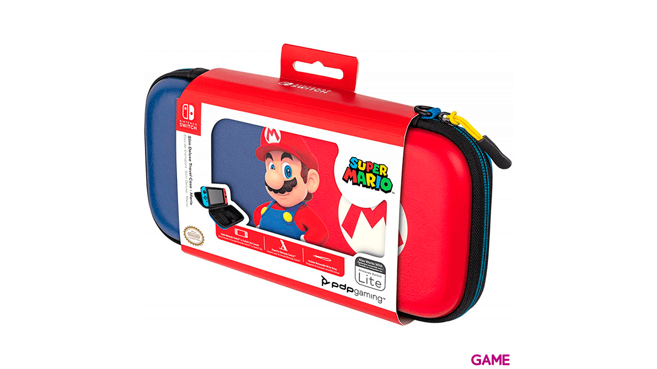 Funda PDP Deluxe Travel Case Mario Edition -Licencia oficial-