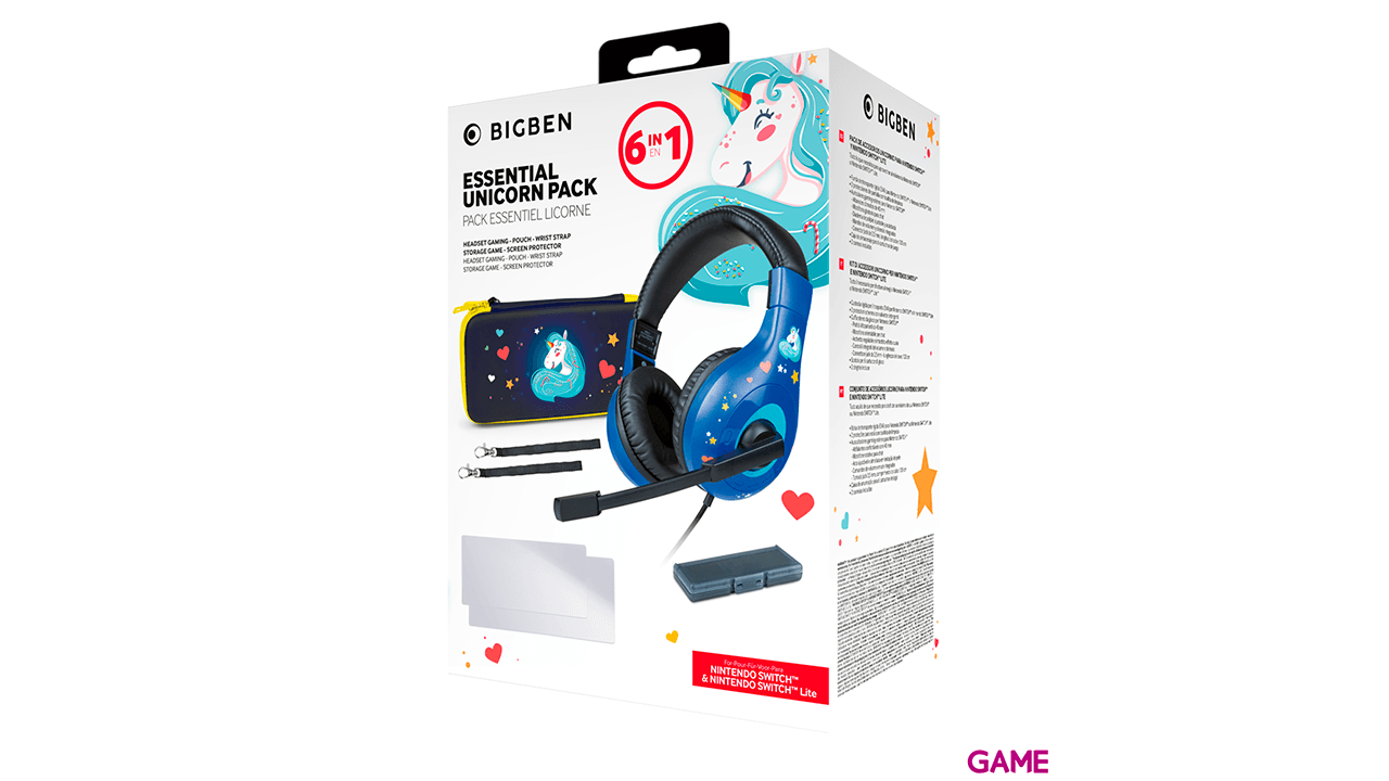 Pack Accesorios Unicornio Switch y Switch Lite