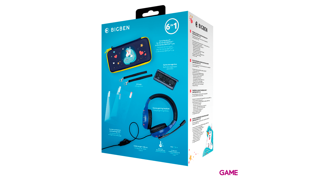 Pack Accesorios Unicornio Switch y Switch Lite