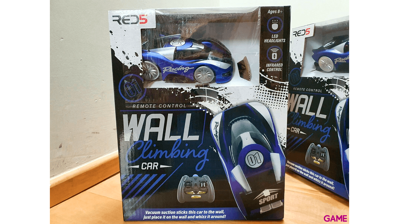 Coche RC Trepamuros: Azul Metálico