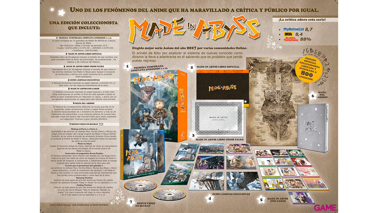 Made In Abyss Edición Coleccionista A4