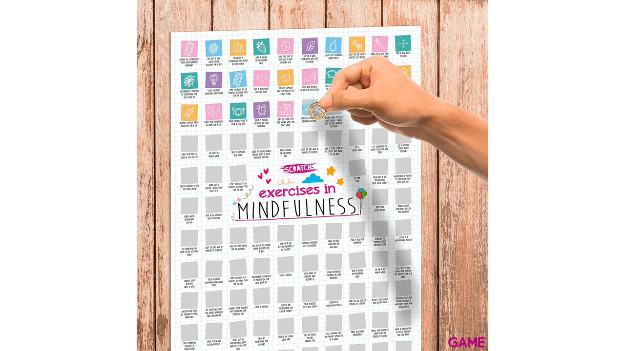 Póster Scratch Desafío 100 días de Mindfullness