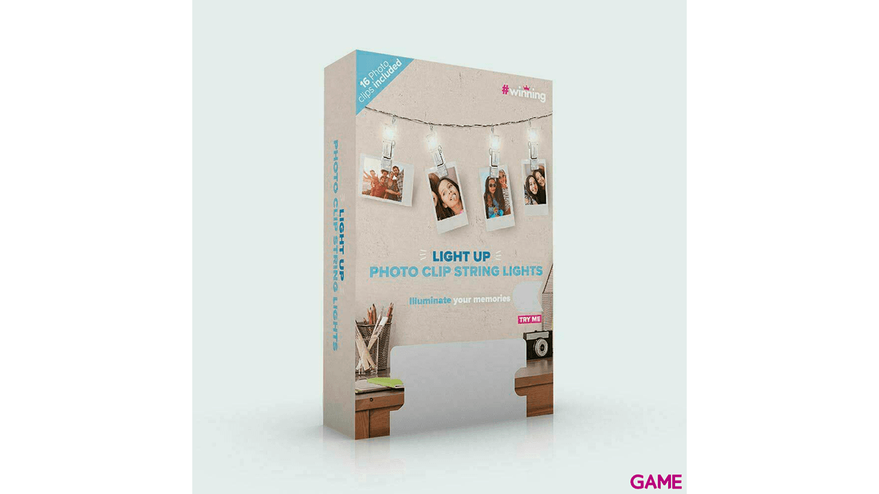 Guirnalda de Luces con Clips para Fotos
