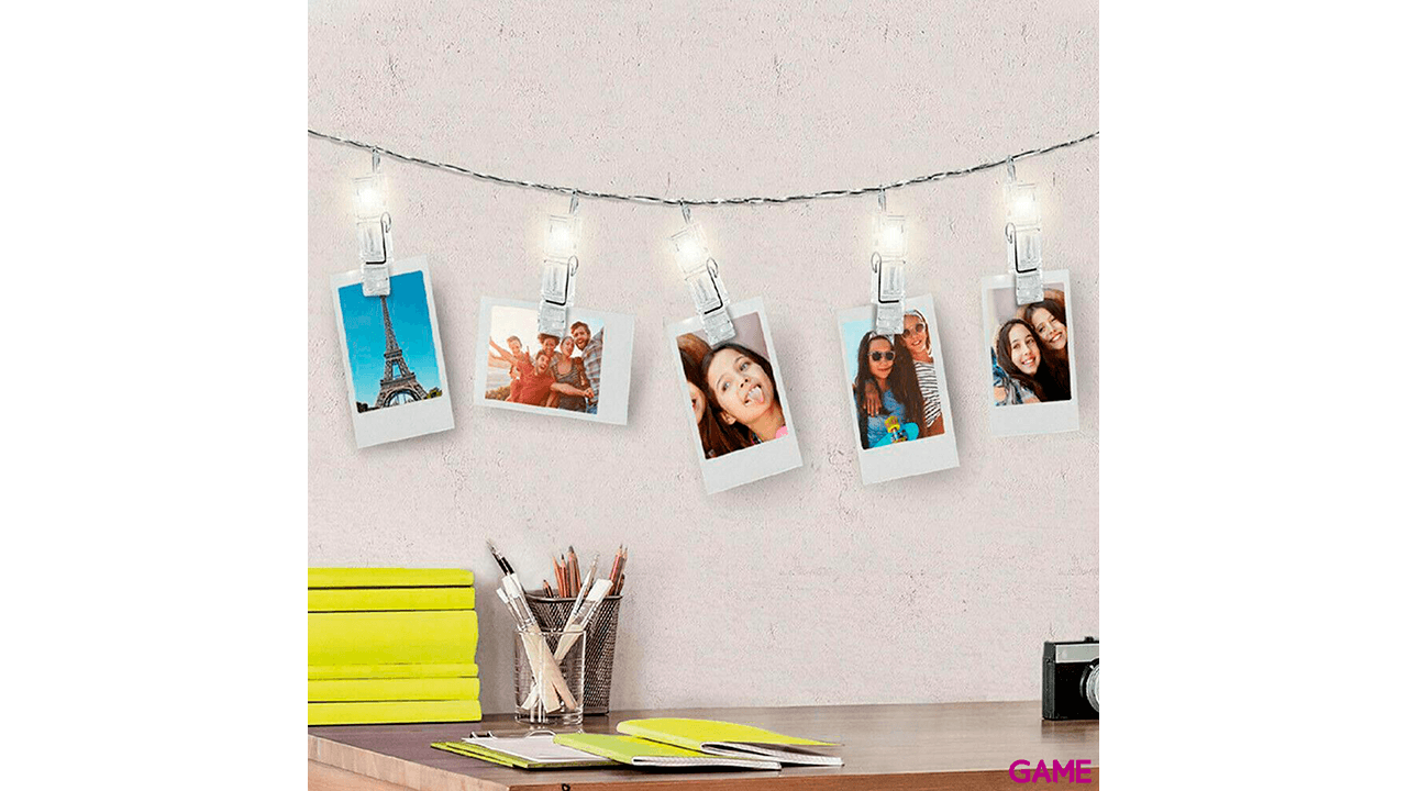 Guirnalda de Luces con Clips para Fotos