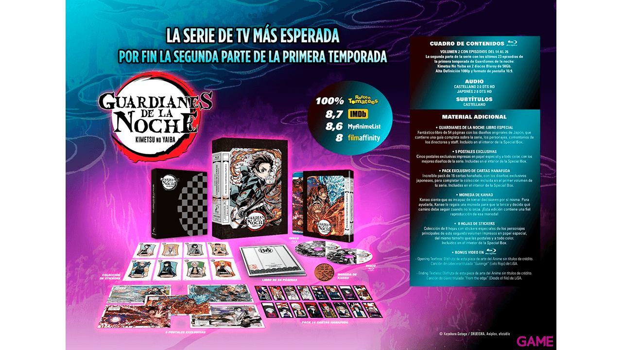 Guardianes de la Noche: Kimetsu no Yaiba Temp. 1 Eps. 14 a 26 Ed. Coleccionista A4