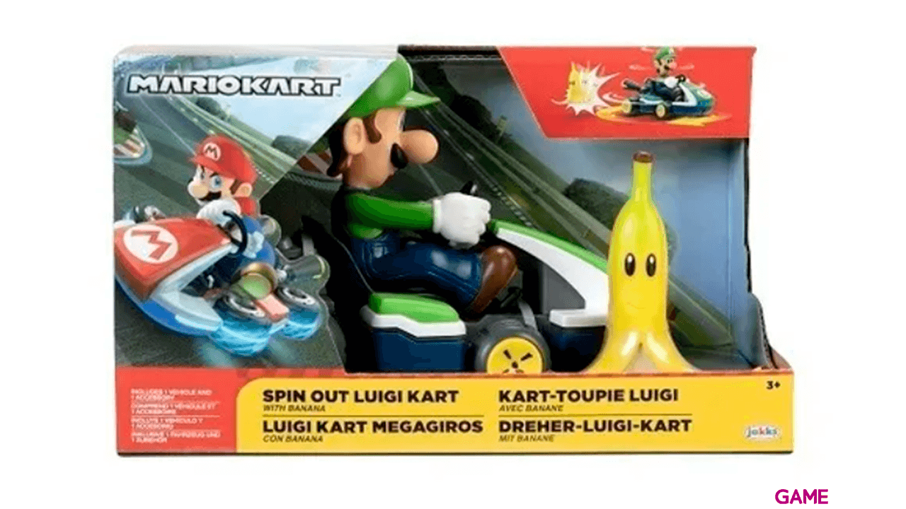 Figura Nintendo: Luigi Kart Megagiros 6,5cm