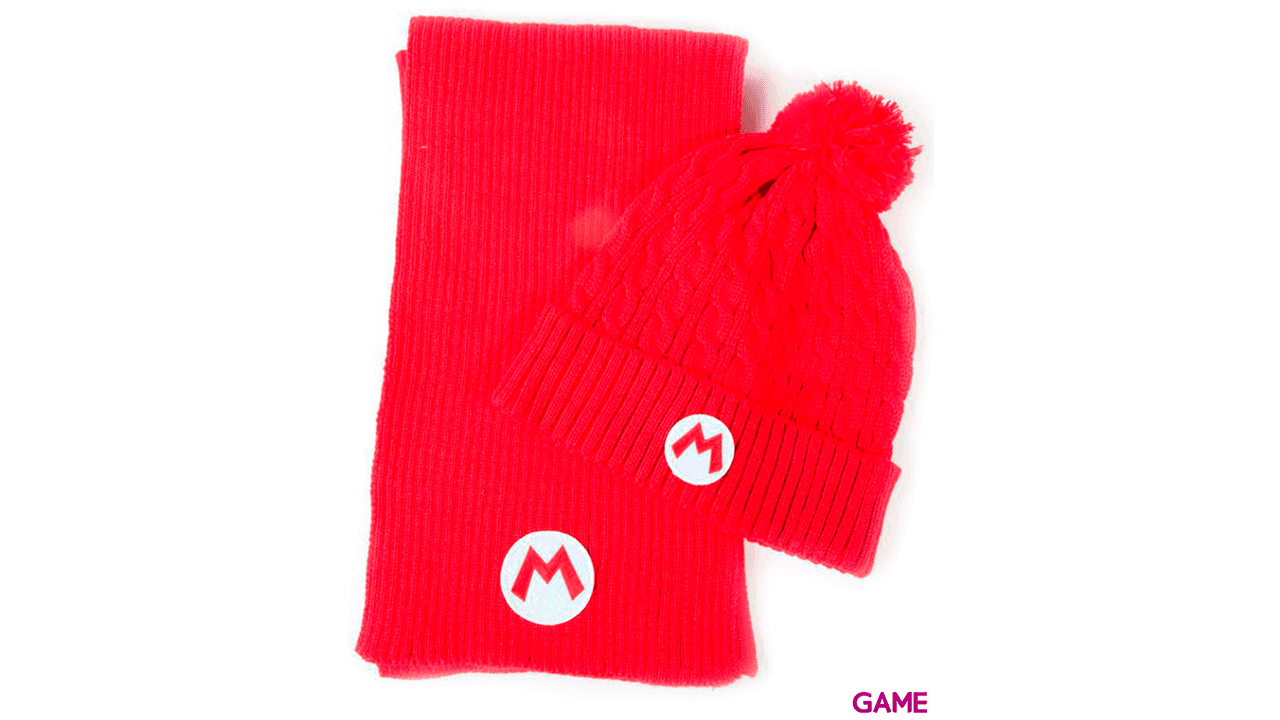 Set Gorro y Bufanda Super Mario