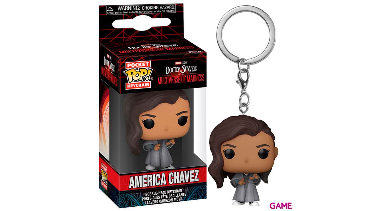Llavero Pocket POP Doctor Strange America Chavez Multiverse Of Madness