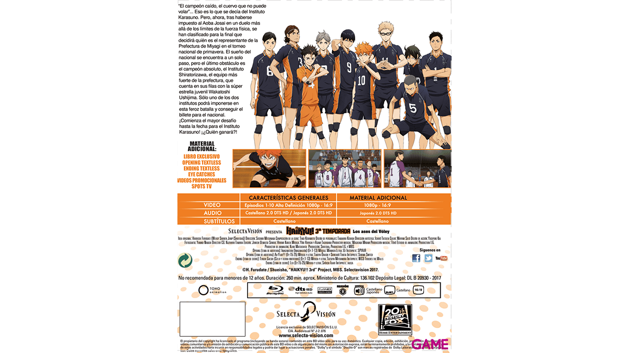 Haikyu Temporada 3 - Episodios 1 a 10