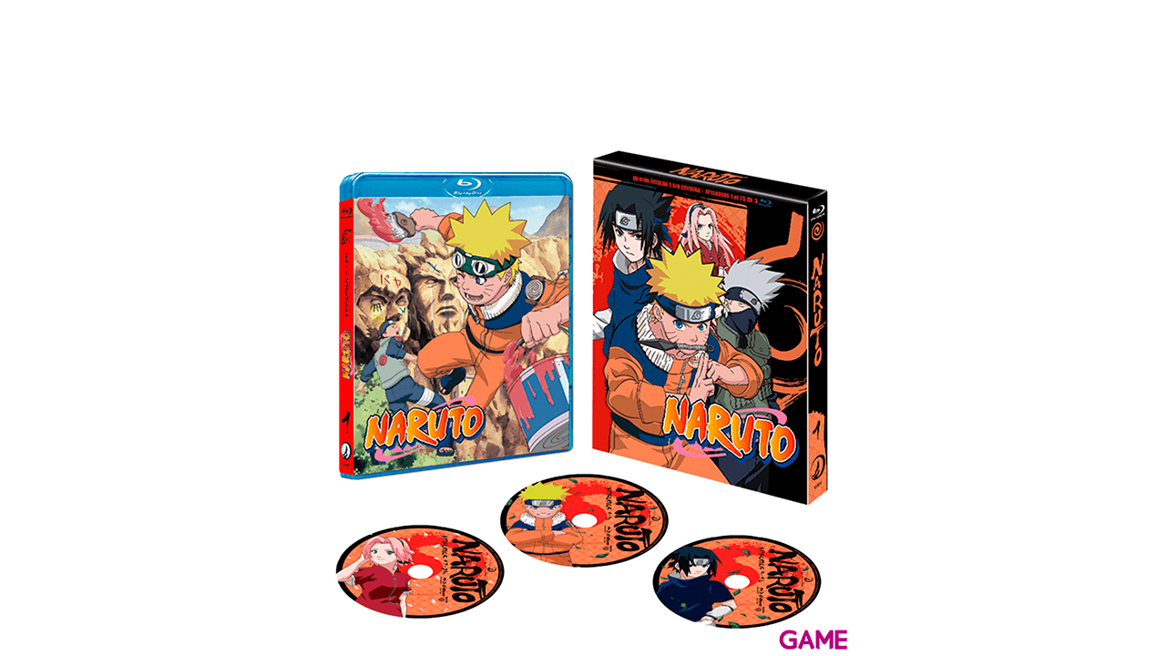 Naruto Bluray BOX 1 - Episodios 1 a 25