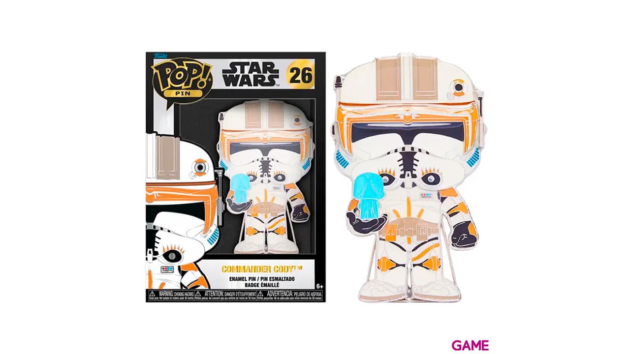 Pin Tamaño Grande Funko Star Wars: Comandante Cody