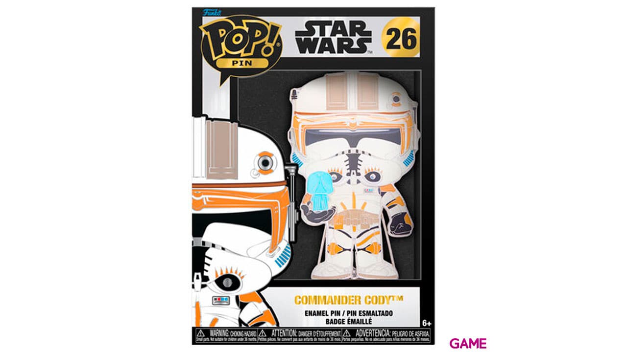 Pin Tamaño Grande Funko Star Wars: Comandante Cody