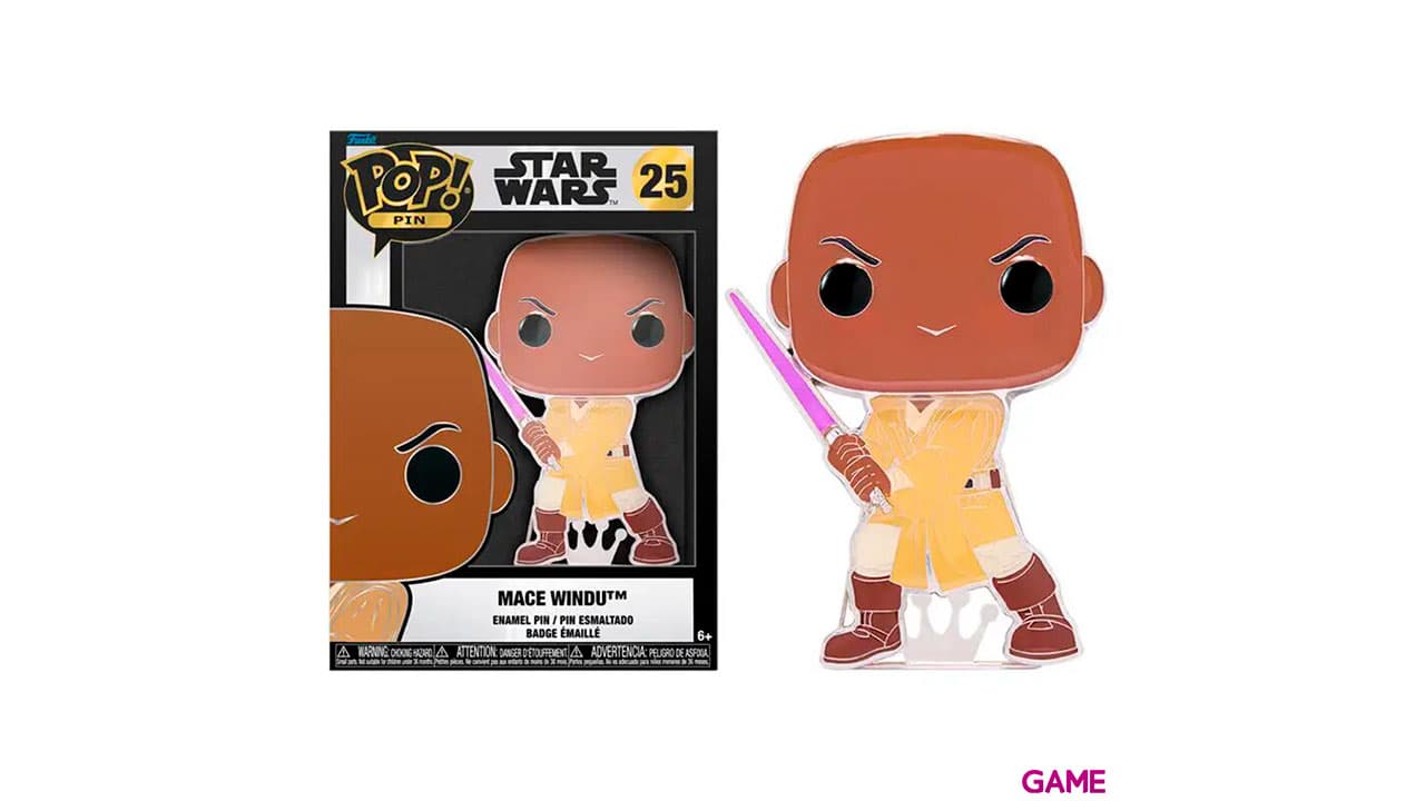 Pin Tamaño Grande Funko Star Wars: Mace Windu