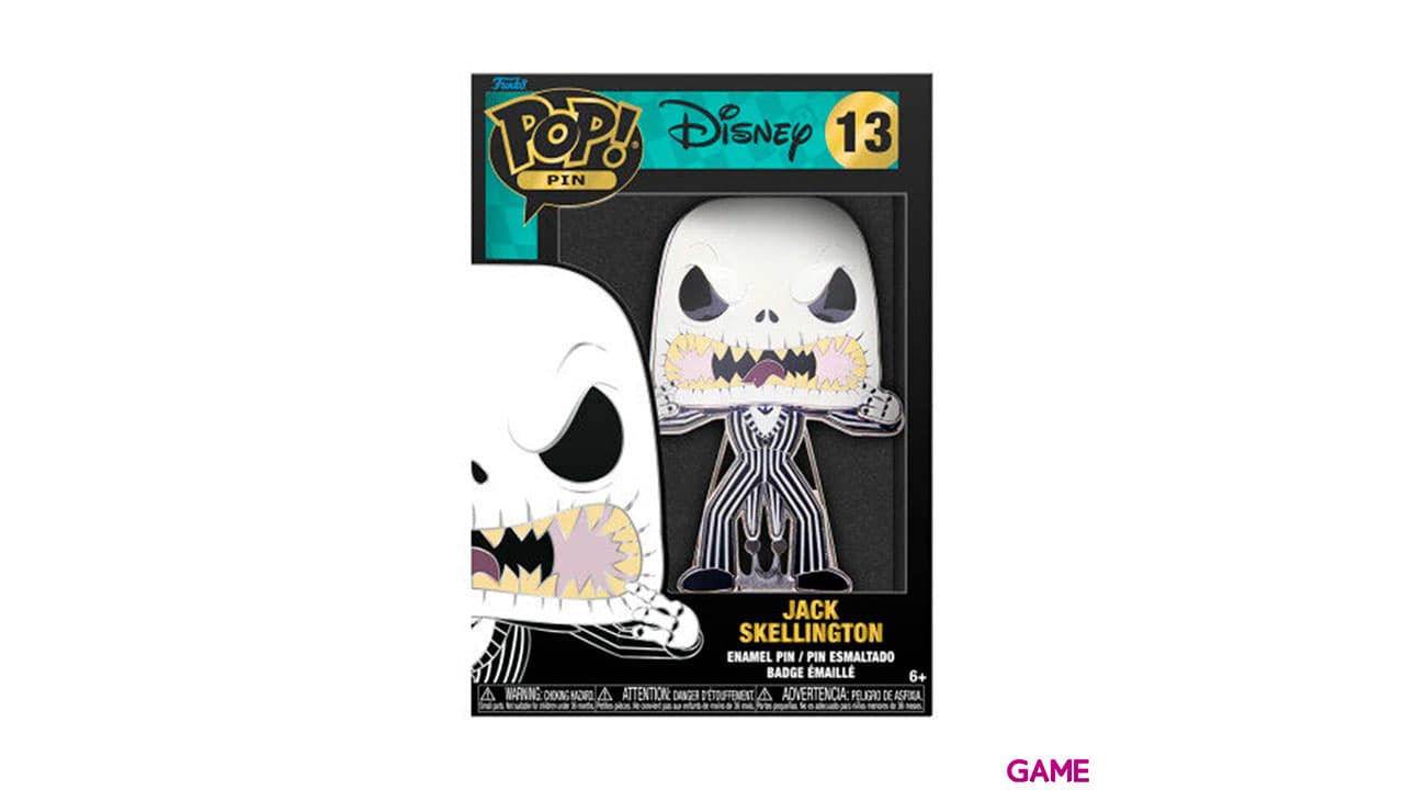 Pin Tamaño Grande Funko Disney: Jack Skellington