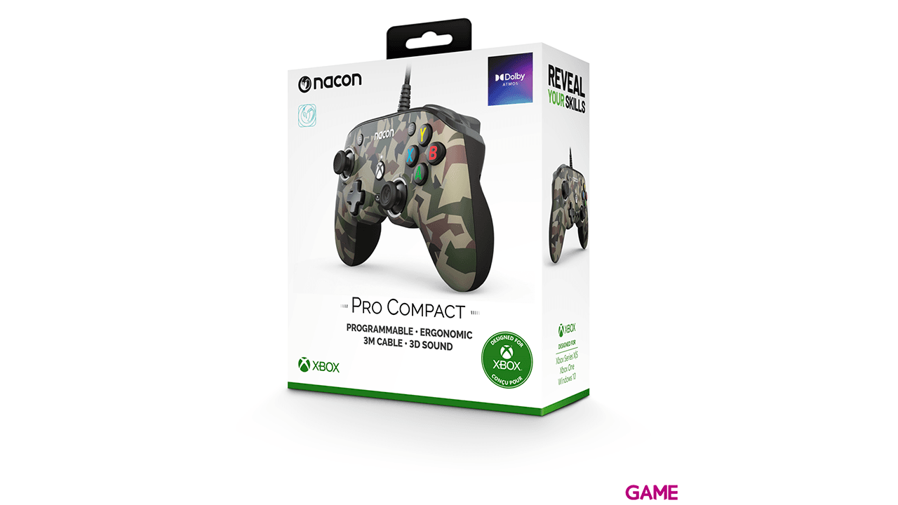 Mando con Cable Nacon Pro Compact Camo Forest