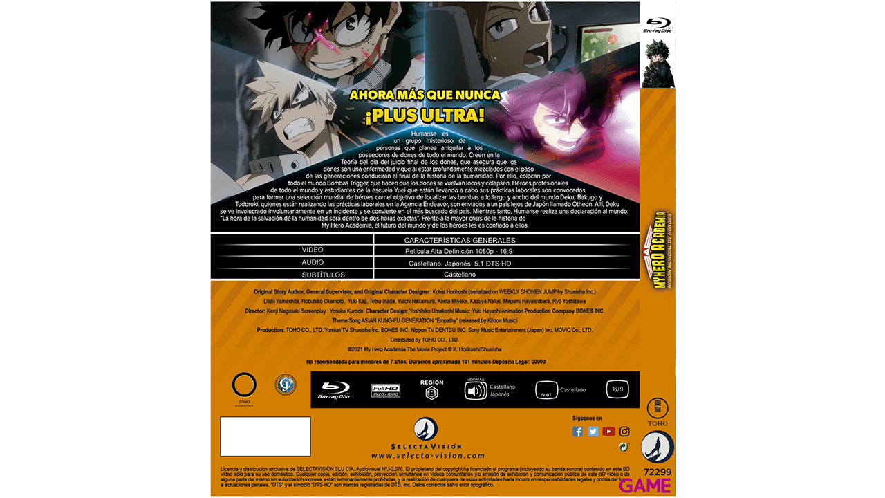 My Hero Academia Misión Mundial de Héroes
