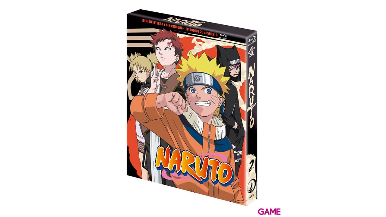 Naruto Bluray BOX 2 - Episodios 26 a 50