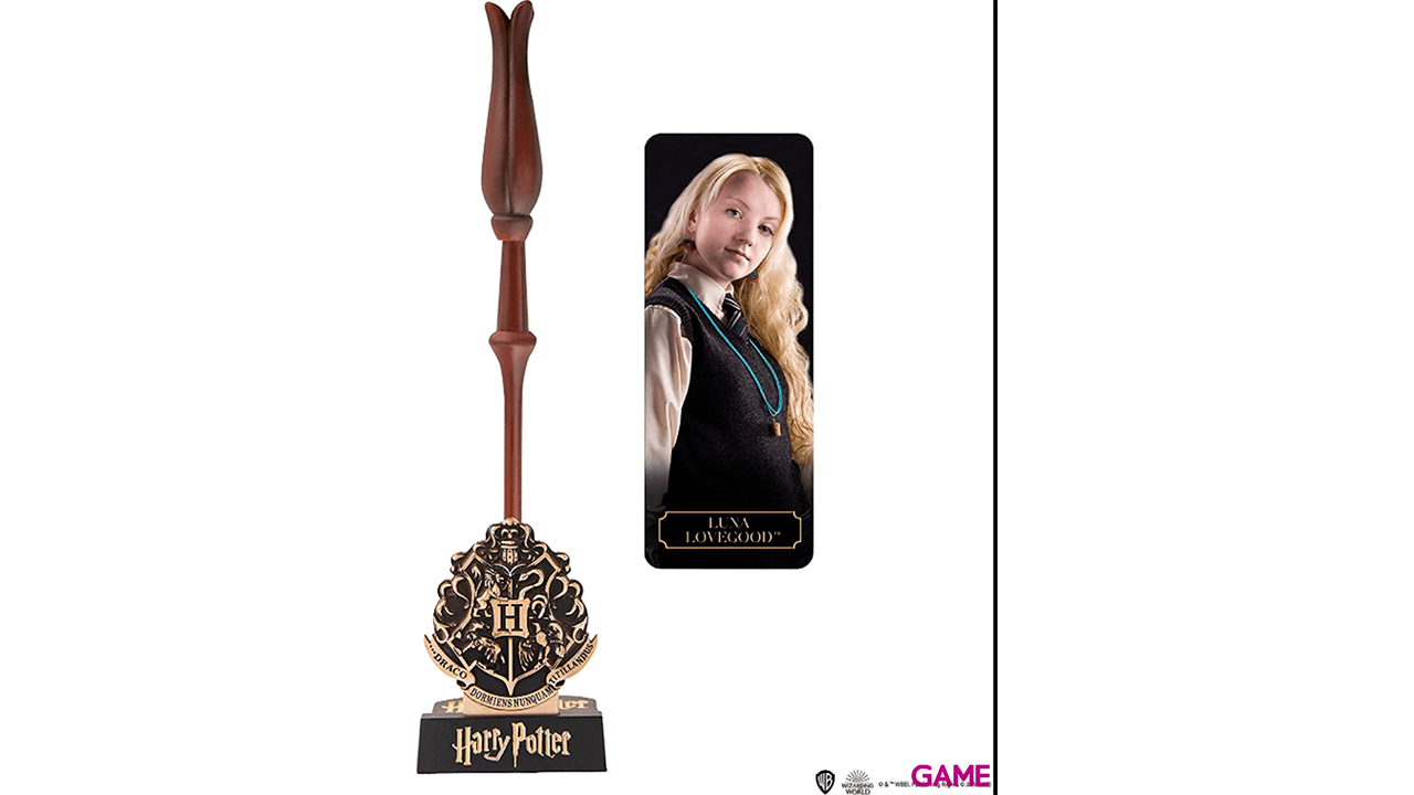 Varita Bolígrafo con Stand y Marcapáginas: Luna Lovegood