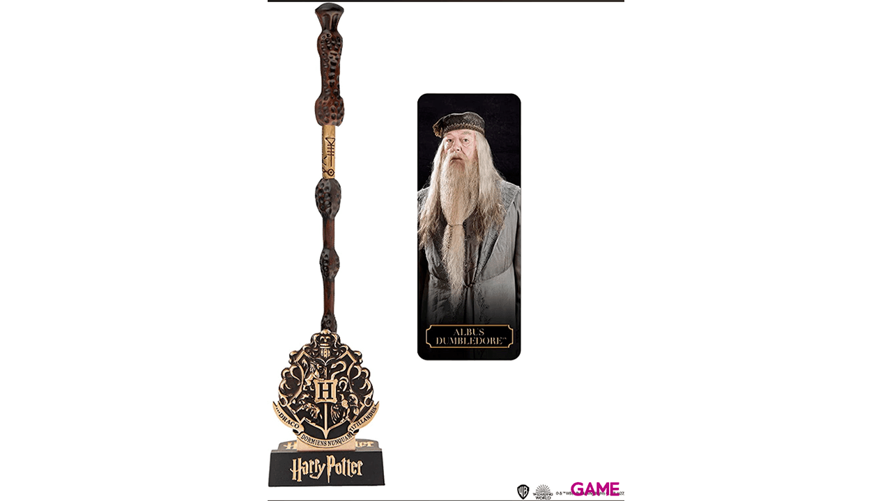 Varita Bolígrafo con Stand y Marcapáginas: Albus Dumbledore