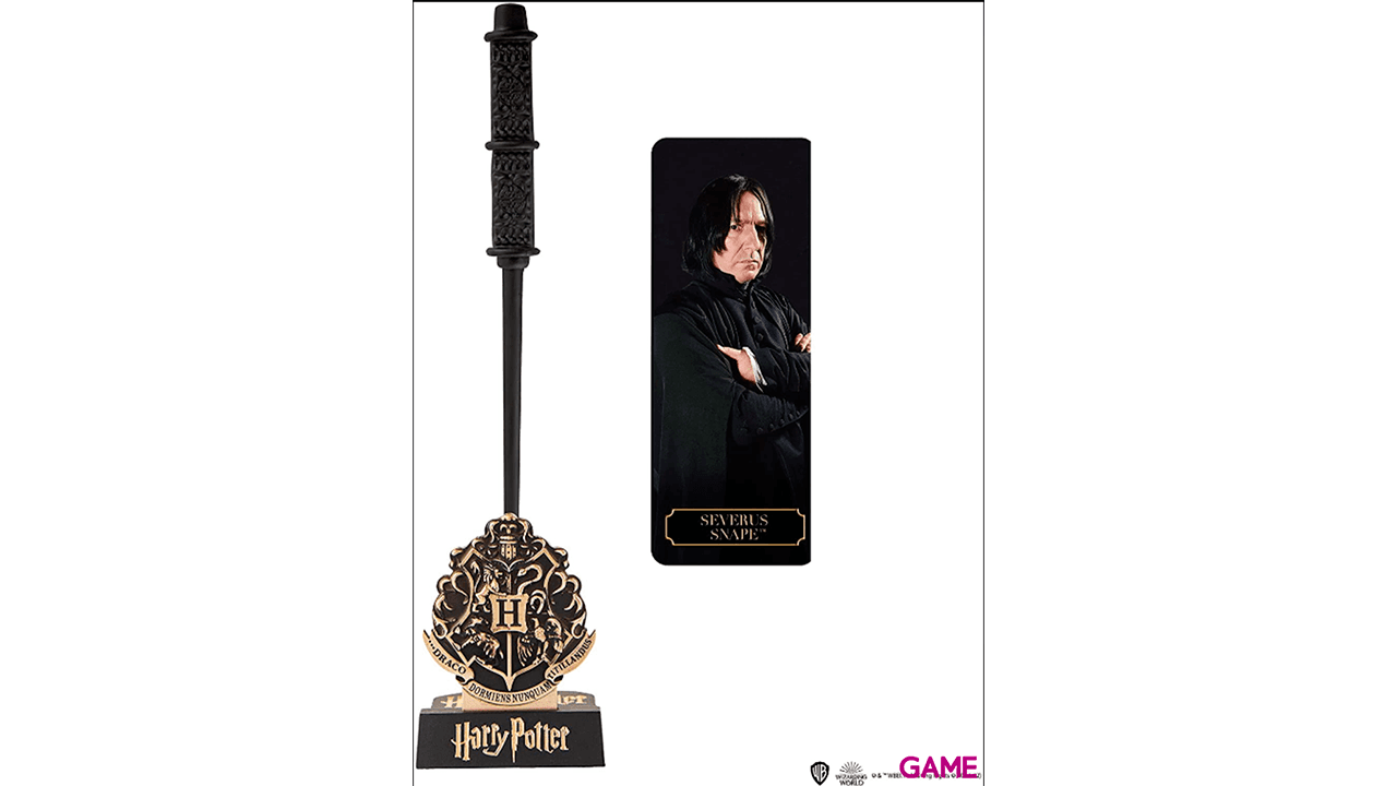 Varita Bolígrafo con Stand y Marcapáginas: Severus Snape