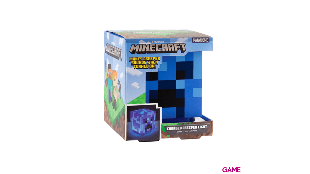 Lámpara Minecraft Creeper Cargado