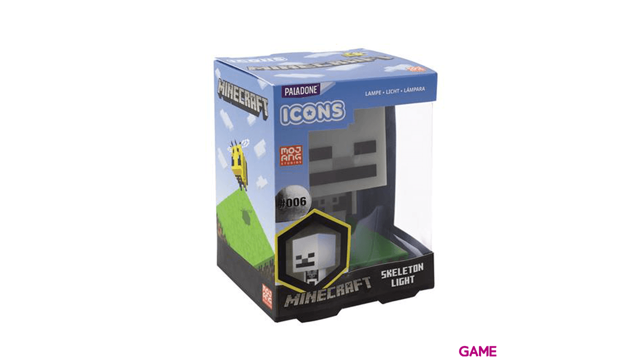 Lámpara Minecraft: Esqueleto