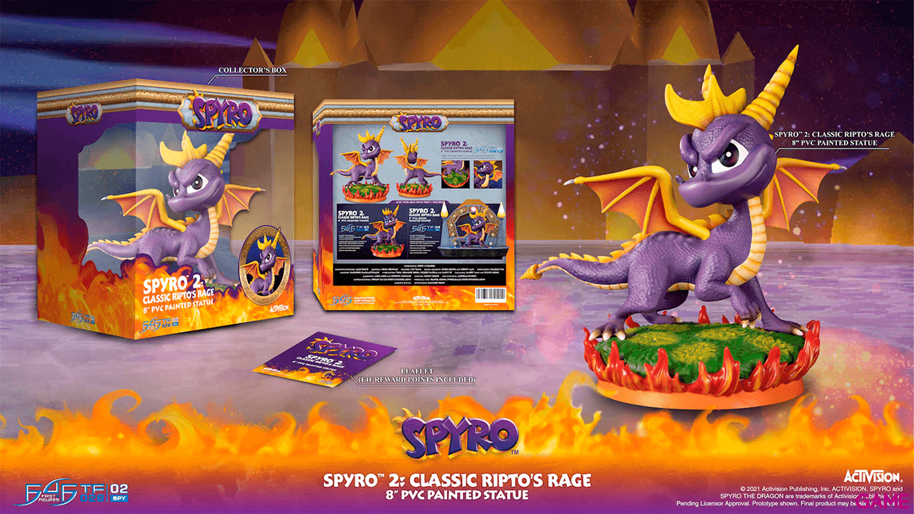 Estatua Spyro 2 Classic Ripto´s Rage