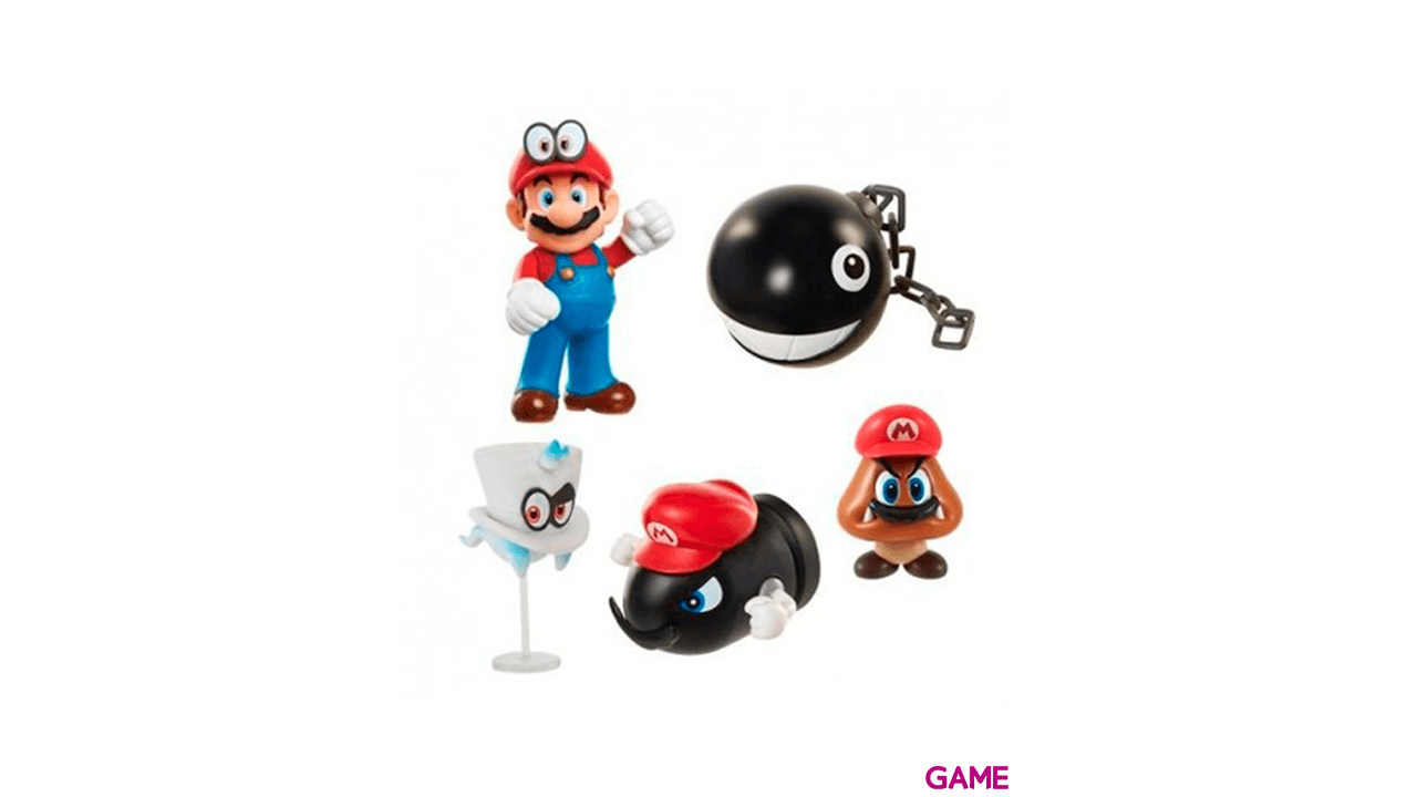 Pack 5 Figuras Super Mario 6,5cm