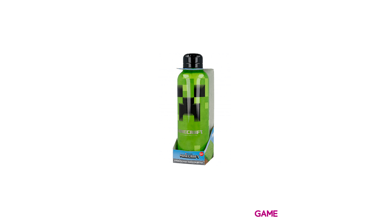 Botella termo de acero inoxidable Minecraft de 515 ml
