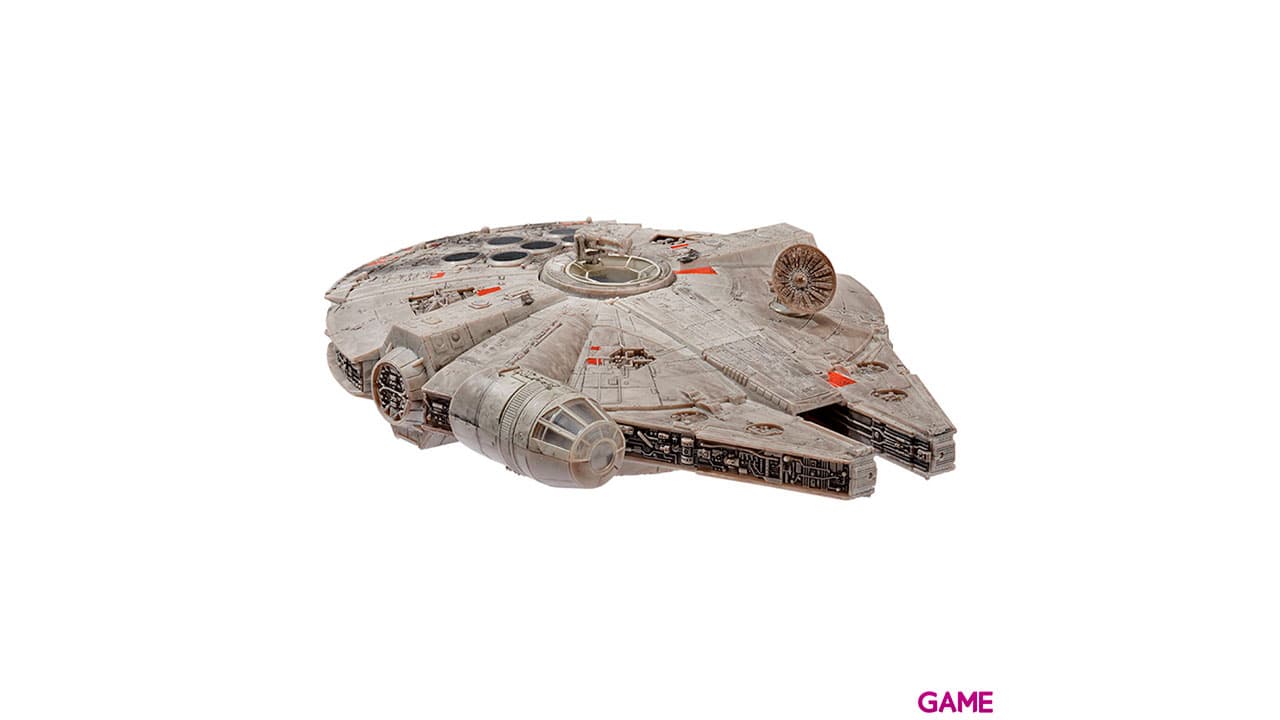 Nave con luz y sonido + 4 figuras Star Wars Halcon Milenario de 30 cm